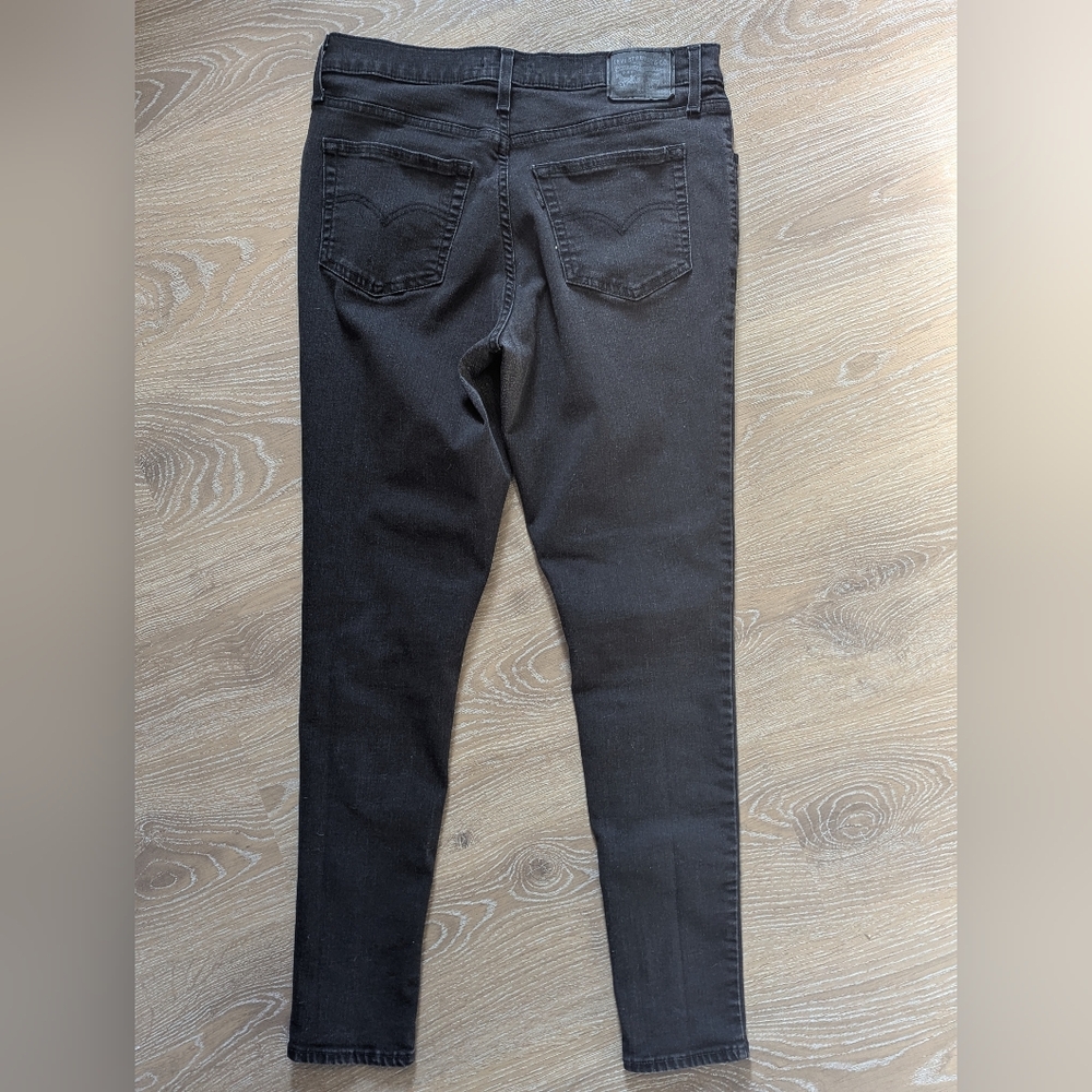 Levi's 720 High-Rise Super Skinny Jeans Black Women's 31 - Picture 9 of 12